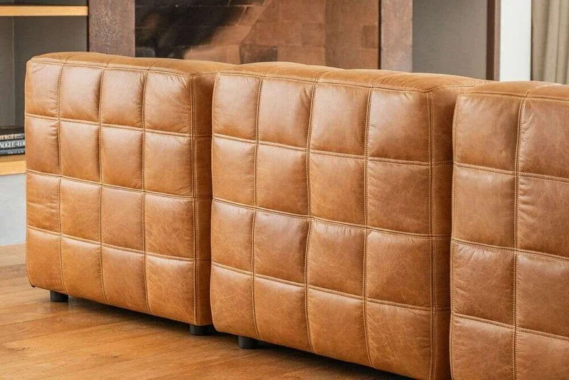 BUTACA COLUMBIA - CUERO ITALIANO CARAMELO en Marrón - Sillones y sofás, Uruguay | La Iberica, vista 38
