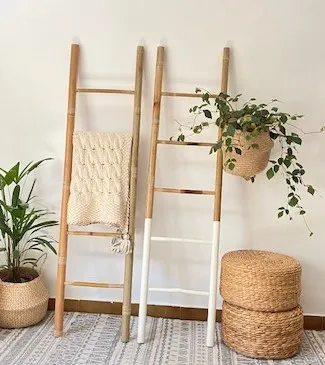 Escalera de Bambú en Madera natural - Muebles, Uruguay | Decoramuss
