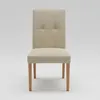 SILLA ALTA - MADERA CINAMOMO - TAPIZADO BEIGE TRAMADA en Madera natural - Sillas, Uruguay | Champagne Home, vista 2 de 4