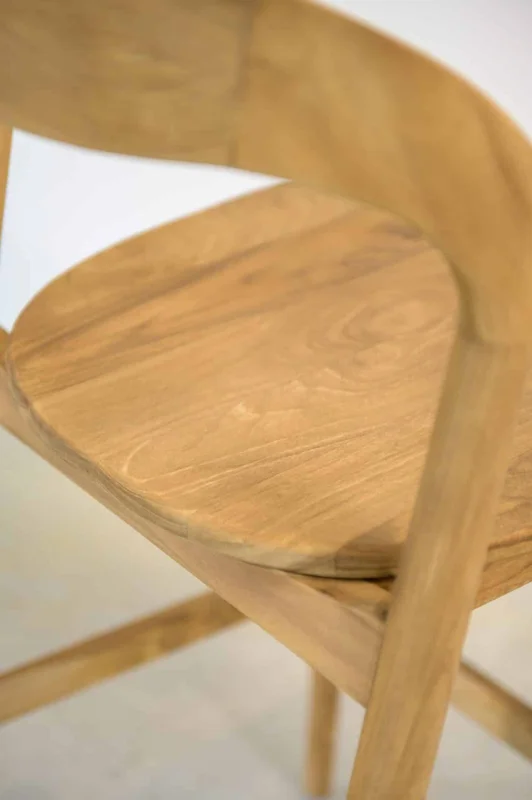 Banqueta en madera teca en Madera natural - Butacas, banquetas y puffs, Uruguay | Entrecasa, vista 4