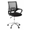 Silla escritorio Negra Mesh base cromada - Escritorios y sillas de escritorio, Uruguay | Que Sal Muebleria, vista 1 de 5