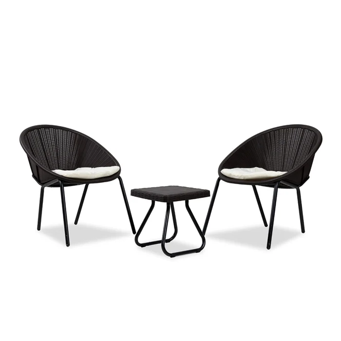 Juego de Jardín Milos - 2 butacas y mesa - Moka en Marrón - Muebles para el exterior, Uruguay | NYR, vista 2
