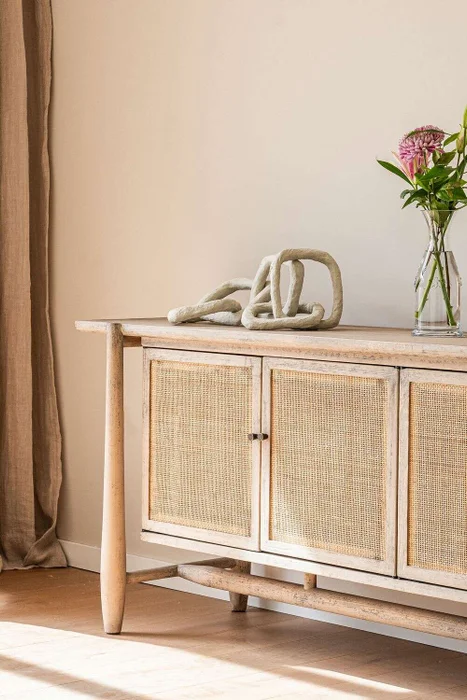 APARADOR SAKURA - PINO MACIZO RECICLADO GRIS en Madera natural - Muebles para TV, Uruguay | La Iberica, vista 4