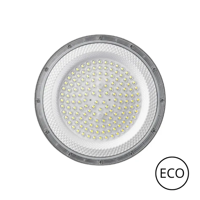 Campana High Bay 100W Luz Fria ECO en Gris - Lámparas colgantes, Uruguay | Serlux
