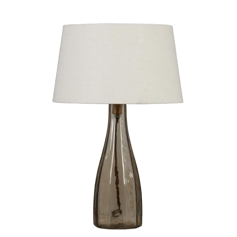 Lámpara De Mesa Bottle Vidrio Gris Gris en Gris - Lámparas de mesa, Uruguay | Divino