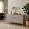Aparador 2 Puertas 3 Cajones Gris - Línea Berlín en Gris - Muebles para TV, Uruguay | Ecowood, vista 1 de 5