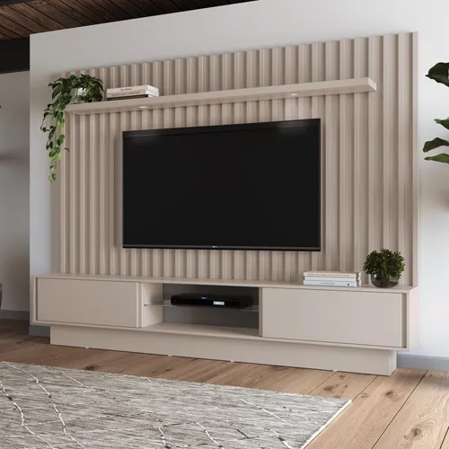 Panel + Rack de TV Nova - Muebles para TV, Uruguay | Casa Brava