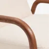 Butaca Sylo de chenilla beige y madera maciza de fresno con acabado tono nogal FSC 100% en Beige - Butacas, banquetas y puffs, Uruguay | Kavehome, vista 5 de 10