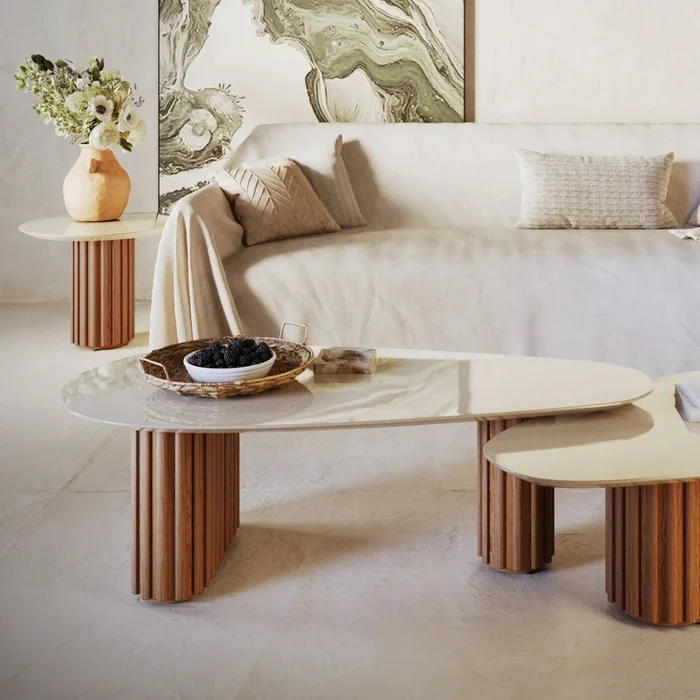 Mesa de Ratona Organic Large - Linea Manhattan - en Madera natural - Mesas de living, Uruguay | Balton, vista 7