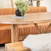SILLON DE COMEDOR FERRARO - CUERO ITALIANO CARAMELO - 2.13 MTS en Marrón - Sillones y sofás, Uruguay | La Iberica, vista 7 de 8
