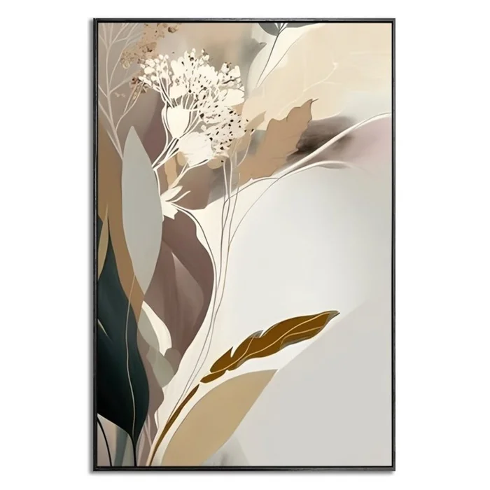 CUADRO CANVAS 60x90cm MARCO FLOR ABSTRACTA en Multicolor - Decoración de pared, Uruguay | Decohogar, vista 2