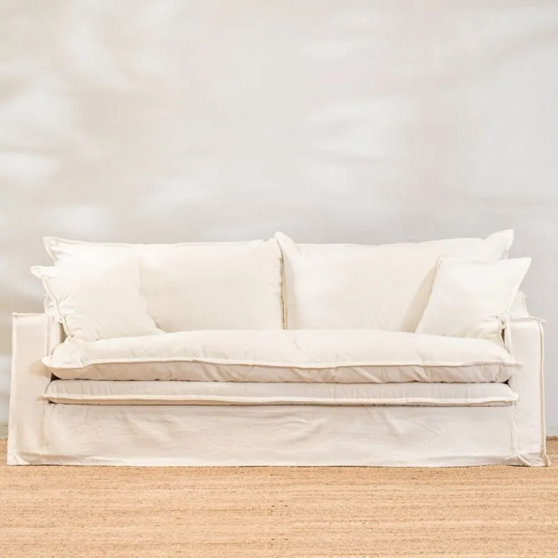 Sillón Vicente 3 Cuerpos Blanco en Blanco - Sillones y sofás, Uruguay | Aihaus