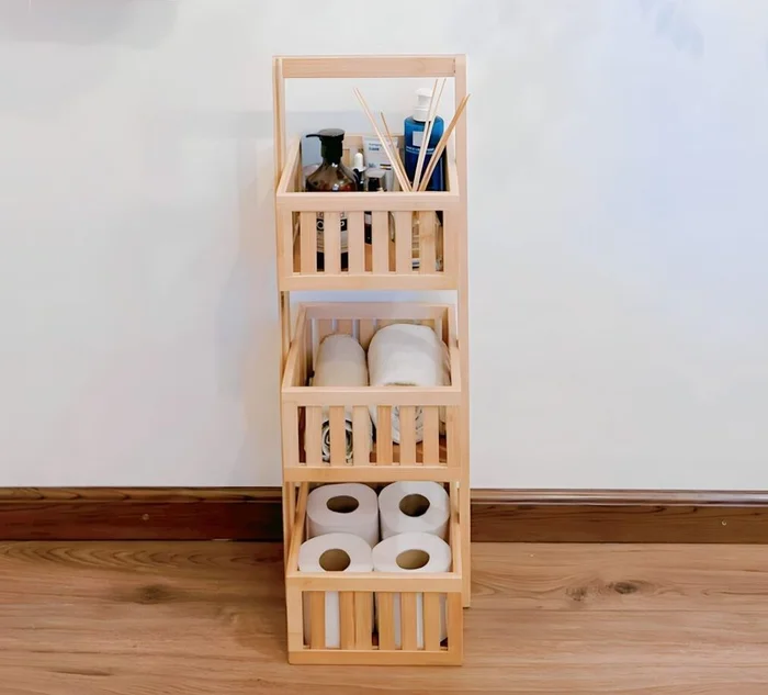 Organizador de bambú en Madera natural - Decoración, Uruguay | Decoramuss