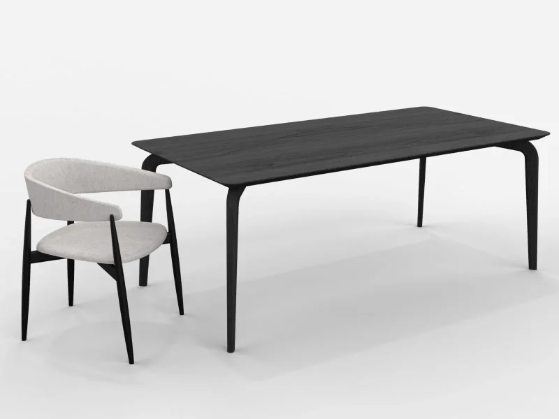 Mesa Dubai en freijo Dimensiones - Mesas de comedor, Uruguay | Arquetipo, vista 7