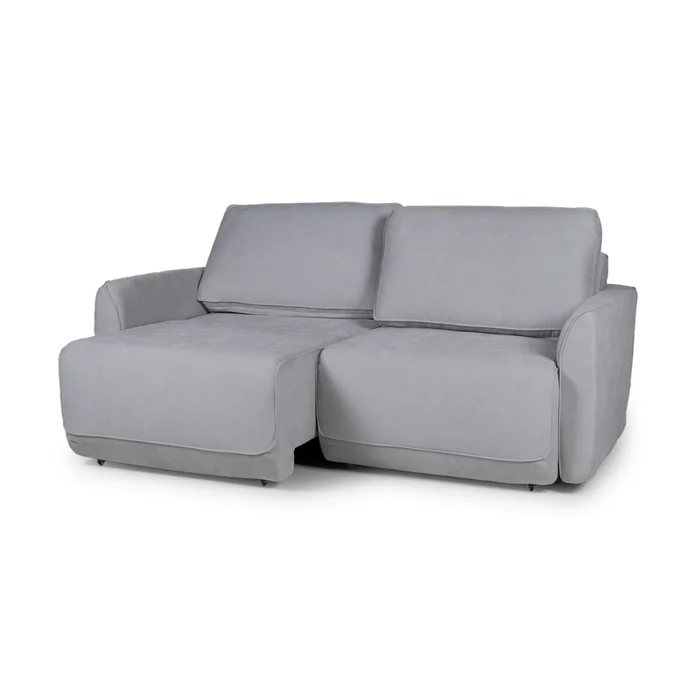 Sofá Cama Ravena - Tela Microfibra - 9252 (Gris) en Gris - Sillones y sofás, Uruguay | NYR