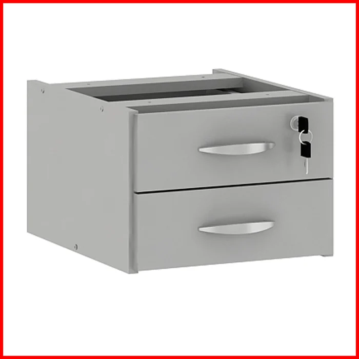 Cajonera auxiliar 2 cajones – 0310 en Gris - Escritorios y sillas de escritorio, Uruguay | Punto Unión