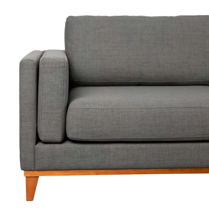 Sillón 2 Cuerpos Tela-premium Gris Luxor Premium Easy Clean Gris Osc en Gris - Sillones y sofás, Uruguay | Divino, vista 4