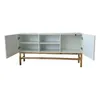 Rack para tv laca blanca - PRODUCTO CON DETALLES EN LA MADERA - en Blanco - Muebles para TV, Uruguay | Champagne Home, vista 4 de 5