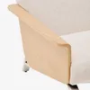 Butaca Amsen beige de contrachapado de roble y patas de acero inoxidable cepillado en Beige - Butacas, banquetas y puffs, Uruguay | Kavehome, vista 5 de 8