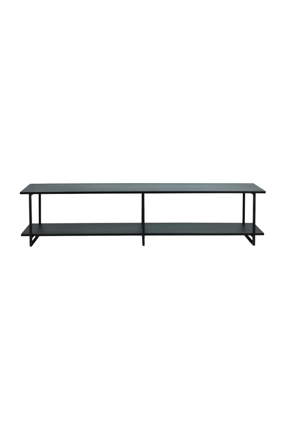RACK ABRUZZO NEGRO 220X40X50H CM - Muebles para TV, Uruguay | Vinibel, vista 2
