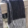 THROW BLEND LANA Y MOHAIR NEGRO en Negro - Textiles, Uruguay | Sentido Jose Ignacio, vista 1 de 3
