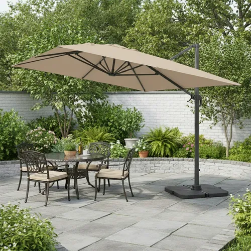 Sombrilla de Jardín 2.5x2.5m en Beige - Muebles para el exterior, Uruguay | Rústico Hogar