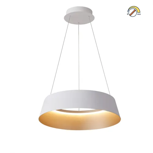 Campana led de Suspender DIMERIZABLE interior champagne 50W - BLANCA en Blanco - Lámparas colgantes, Uruguay | Iluminica