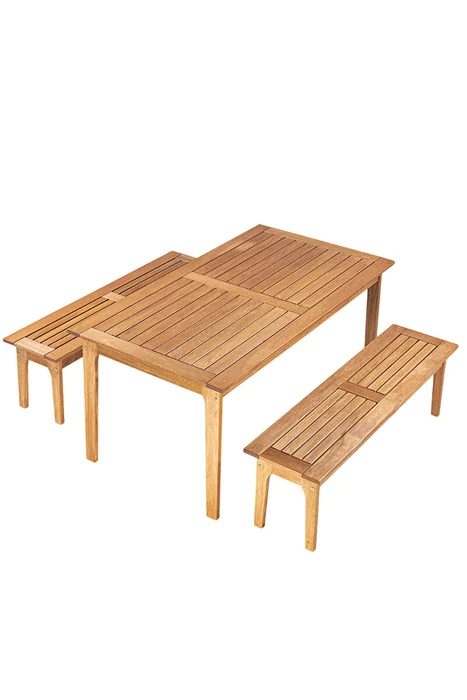 MESA DE COMEDOR CHURRASQUEIRA 220x86x75CM JATOBA en Madera natural - Muebles para el exterior, Uruguay | Vinibel, vista 5