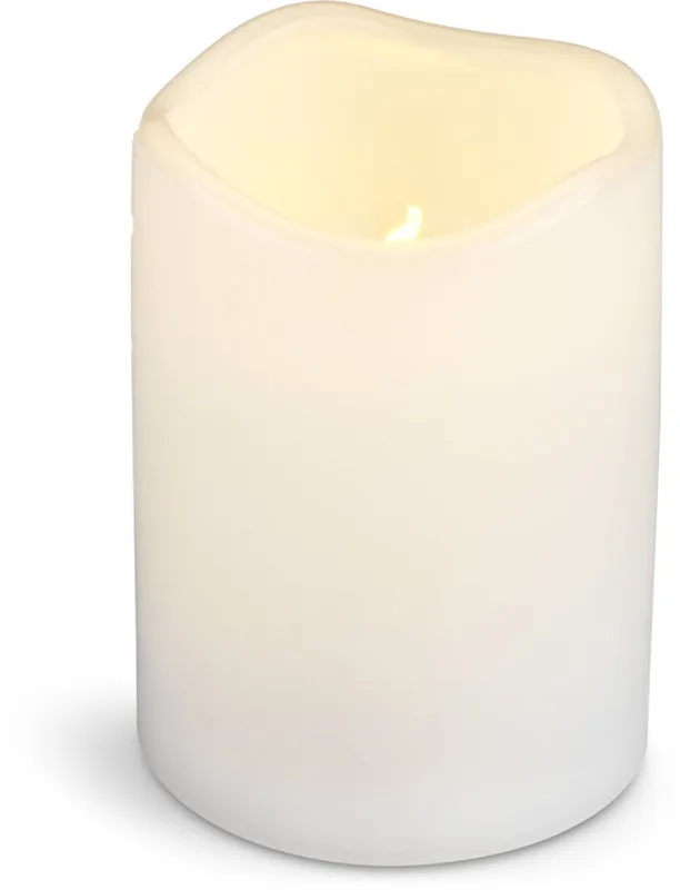 Vela pilar LED SOREN Ø8xA13cm blanco en Blanco - Velas y Portavelas, Uruguay | JYSK