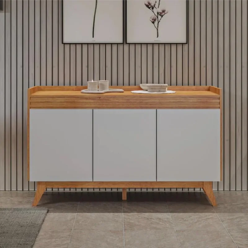 Aparador Buffet Living Recibidor 3 Puertas Con Patas en Madera natural - Muebles, Uruguay | Soy Hogar, vista 8