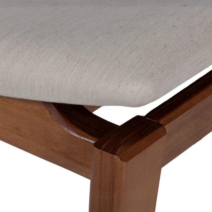 Butaca Zoe Eco - Nogal - Tapizado - Tela Rústica - Natural 93 en Beige - Butacas, banquetas y puffs, Uruguay | Nyr, vista 6