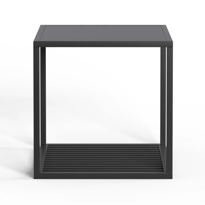 Mesa Lateral Metal Negro Olivia en Negro - Mesas de living, Uruguay | Divino, vista 3