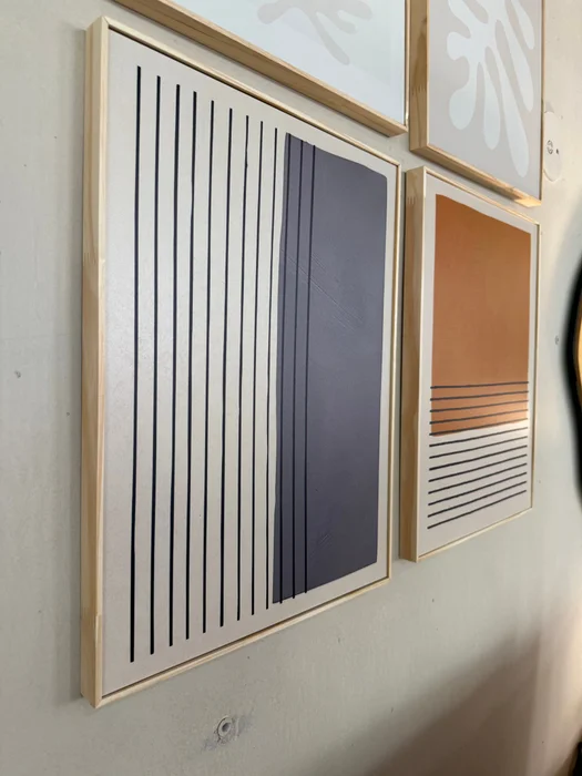 KIT 2 – Abstracto Celeste/Gris – 30 x 40 en Multicolor - Decoración de pared, Uruguay | Berna Home, vista 5