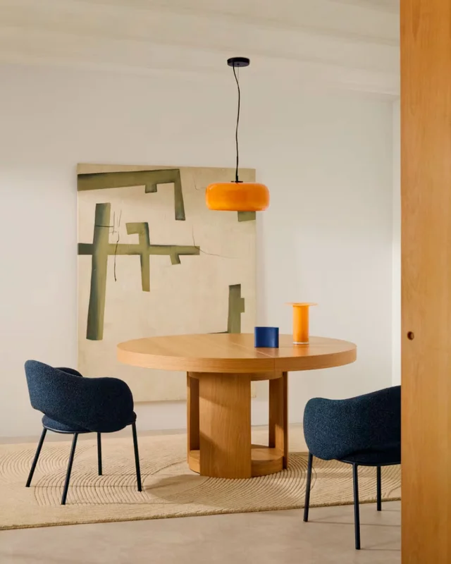Lámpara de techo Reig de cristal - naranja Ø 38 cm en Naranja - Lámparas colgantes, Uruguay | Kavehome, vista 3