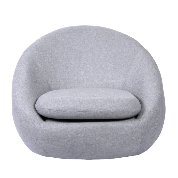 Butaca Giratoria Tela Gris Oslo en Gris - Sillones y sofás, Uruguay | Divino, vista 2