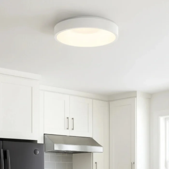 Plafon LED Redondo Philly 50 CM Blanco en Blanco - Lámparas colgantes, Uruguay | Serlux, vista 4