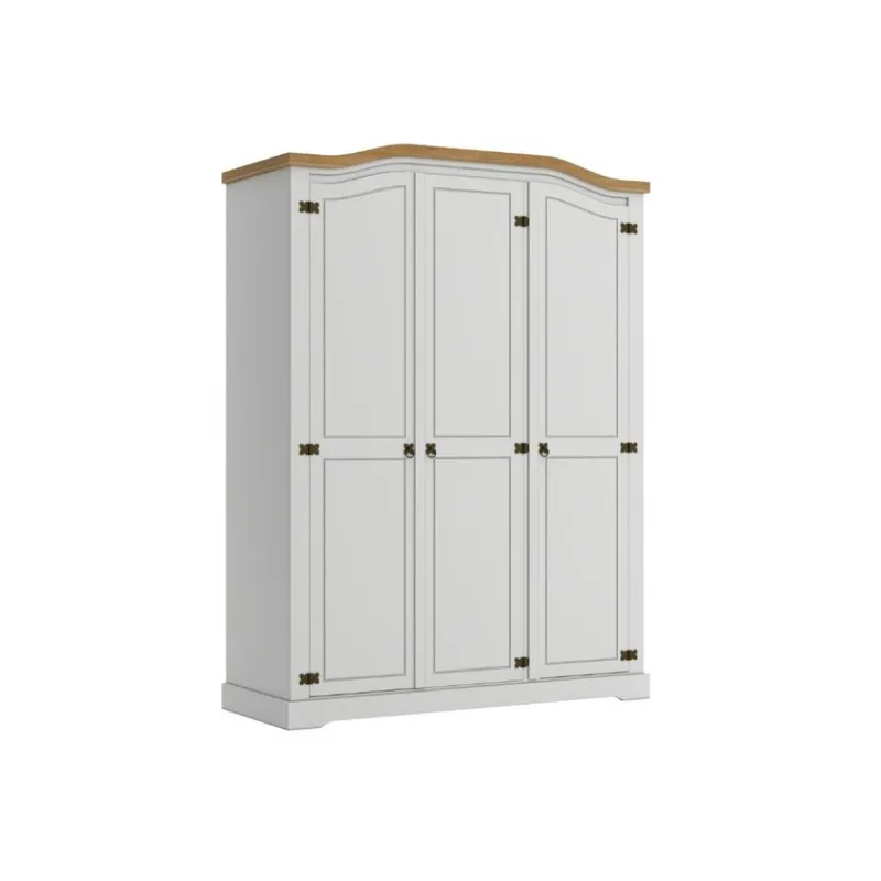 Ropero Curvo 3 Puertas - Linea Mexicana en Blanco - Roperos y placares, Uruguay | Rústico Hogar