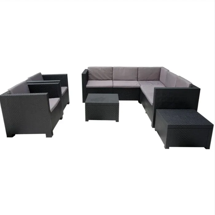 Juego De Jardín Modelo Grecia 5 Piezas en Negro - Muebles para el exterior, Uruguay | Castro