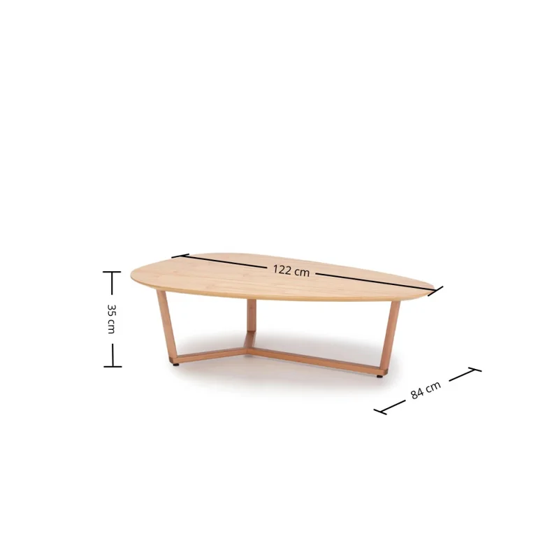 Mesa de Centro Wine - Alta - Madera Natural en Beige - Mesas de living, Uruguay | Nyr, vista 4