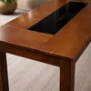 Mesa de comedor con vidrio negro - CON DETALLES EN LA MADERA. en Multicolor - Mesas de comedor, Uruguay | Champagne Home, vista 3 de 3