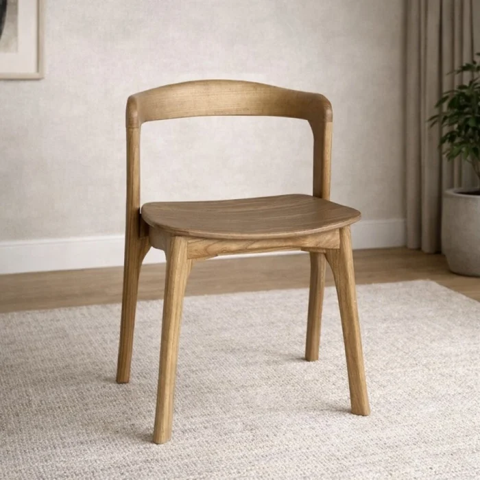 Silla Bertoia Teca en Madera natural - Sillas, Uruguay | Aihaus