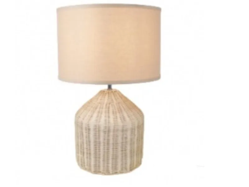 Lámpara de Mesa en rattan y Metal en Lámpara de Mesa en rattan y Metal - Lámparas de mesa, Uruguay | Finkel