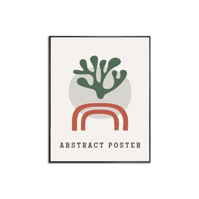 CUADRO CANVAS 40x50cm MARCO ABSTRACT POSTER - Decoración de pared, Uruguay | Koz