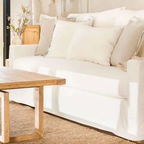 SILLON SOFIA - JEAN BLANCO LAVABLE en Blanco - Sillones y sofás, Uruguay | La Iberica