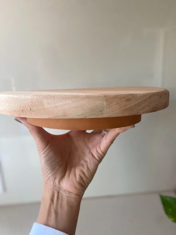 Pie de torta baja en madera – 35cm - Decoración, Uruguay | Dreams On Time, vista 6