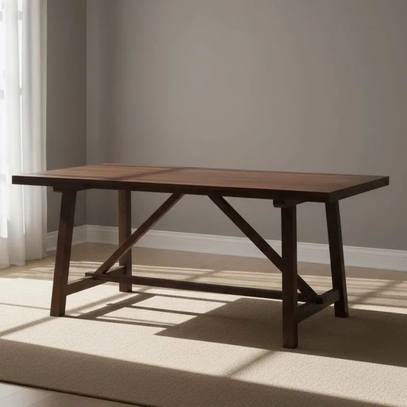 Mesa De Comedor Madera-de-mango Marron Farm en Marrón - Mesas de comedor, Uruguay | Divino