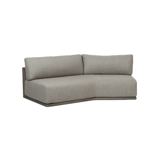 MODULO LUCIANO OUTDOOR TEKA GRIS CON ALMOHADONES en Gris - Muebles para el exterior, Uruguay | Masinfinito Casa