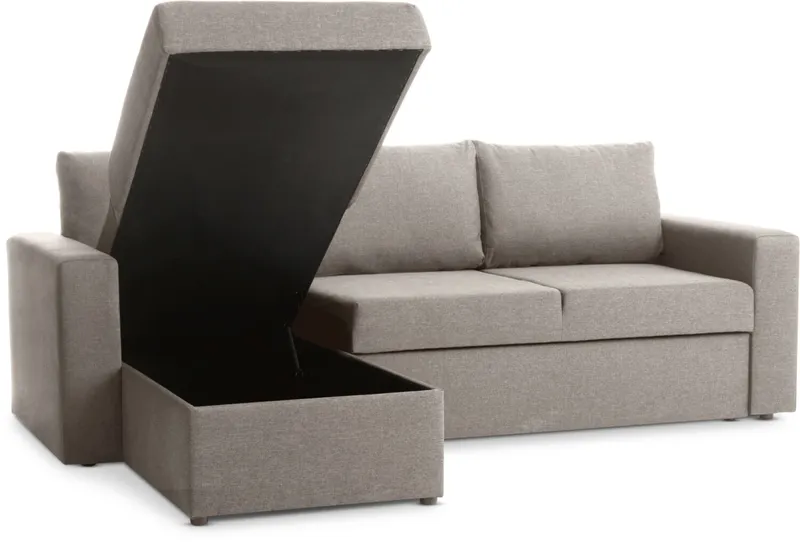 Sofá cama MARSLEV chaise longue gris cl en Gris - Sillones y sofás, Uruguay | JYSK