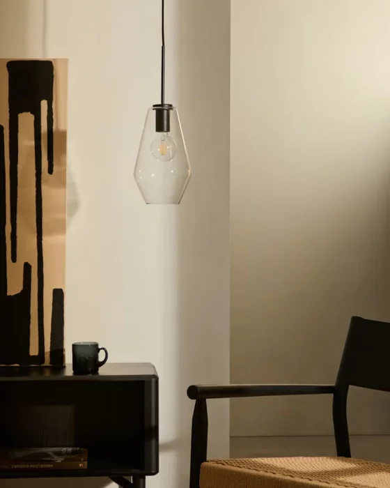 Lámpara de techo Mao de cristal - Ø 17 cm en Negro - Lámparas colgantes, Uruguay | Kavehome, vista 2