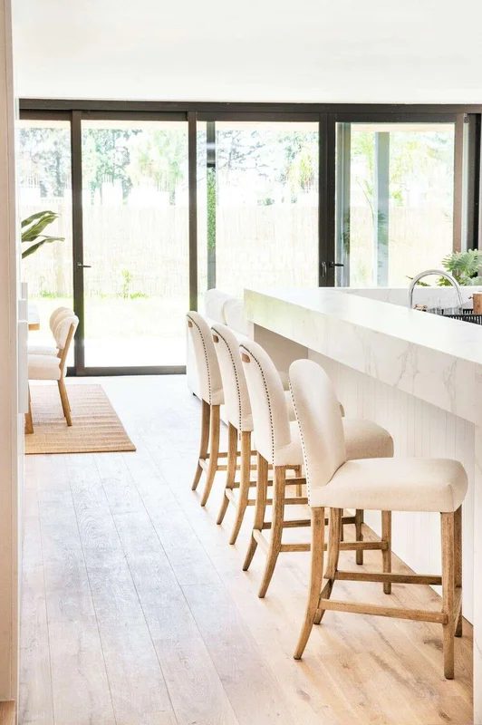 SILLA DE BAR RALPH - LINO en Beige - Sillas, Uruguay | La Iberica, vista 7